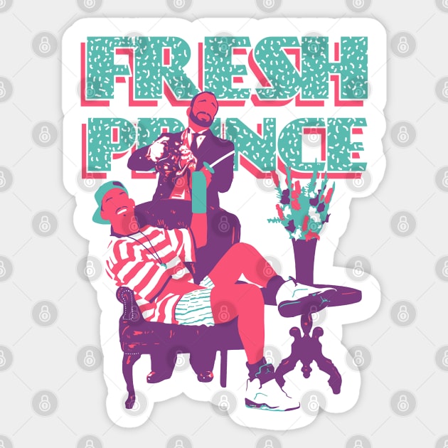 Fresh Prince - Minimal Pop Art Style Sticker by TheAnchovyman